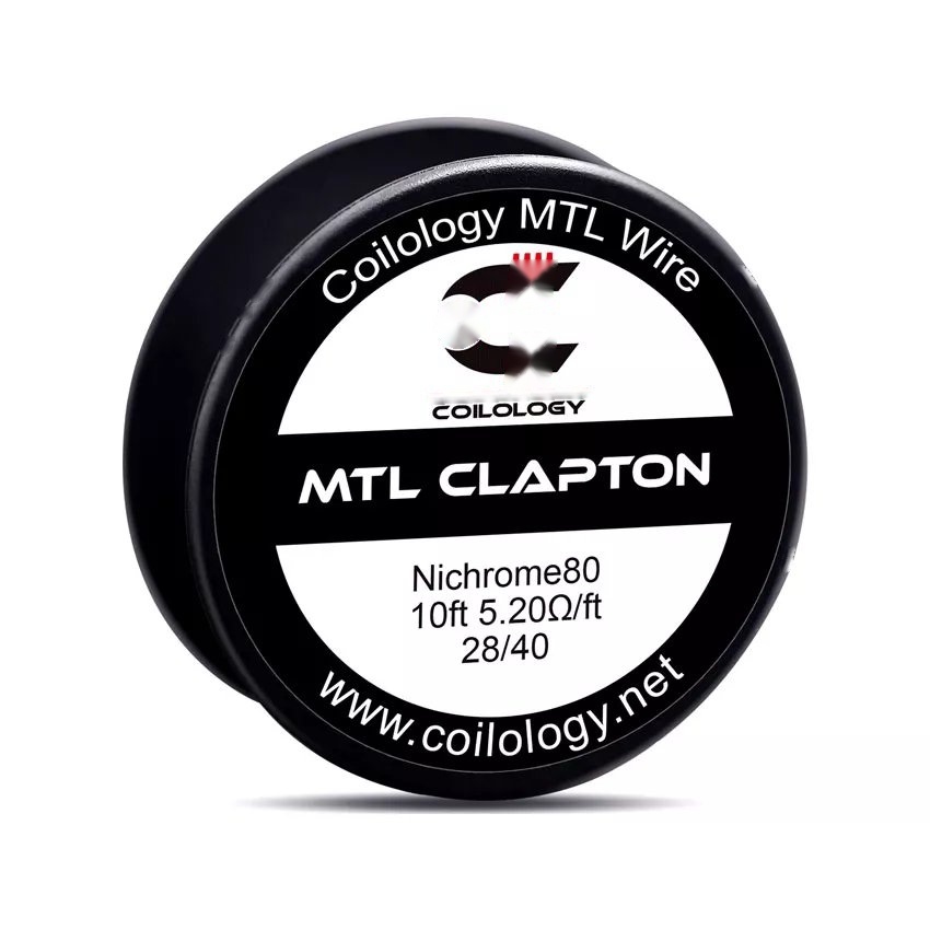 10ft Coilology MTL Clapton NI80 Spool Wire 28/40 5.2ohm/ft