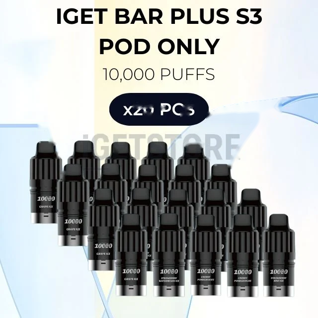 20 PCS โ IGET Bar Plus S3 Pod Only 10000 Puffs