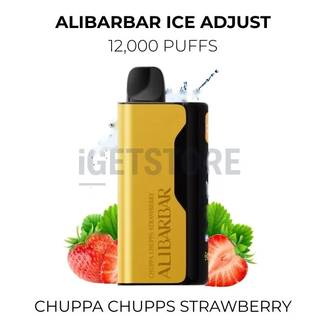 Alibarbar Ice Adjust 12000 Puffs – Chuppa Chupps Strawberry