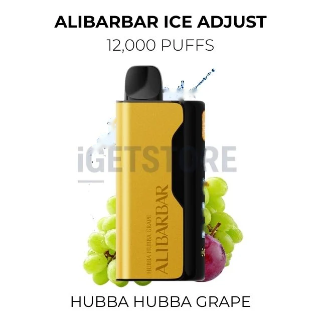 Alibarbar Ice Adjust 12000 Puffs – Hubba Hubba Grape