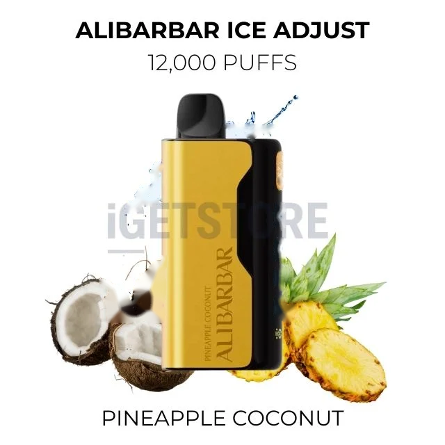 Alibarbar Ice Adjust 12000 Puffs – Pineapple Coconut