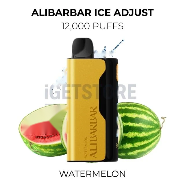 Alibarbar Ice Adjust 12000 Puffs โ Watermelon