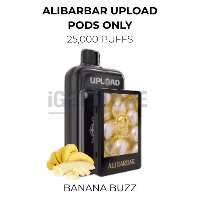 Alibarbar Upload Pods Only 25000 Puffs – Banana Buzz