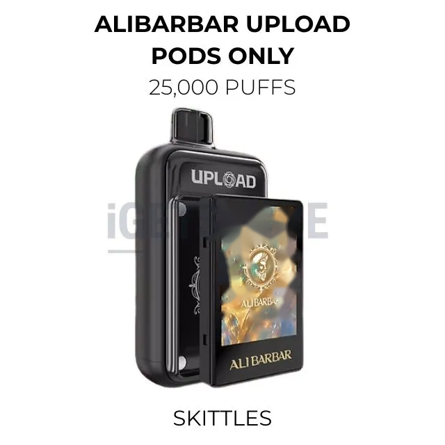 Alibarbar Upload Pods Only 25000 Puffs – Skittles