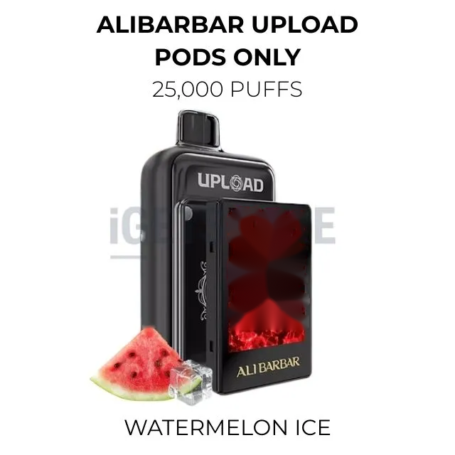 Alibarbar Upload Pods Only 25000 Puffs – Watermelon Ice