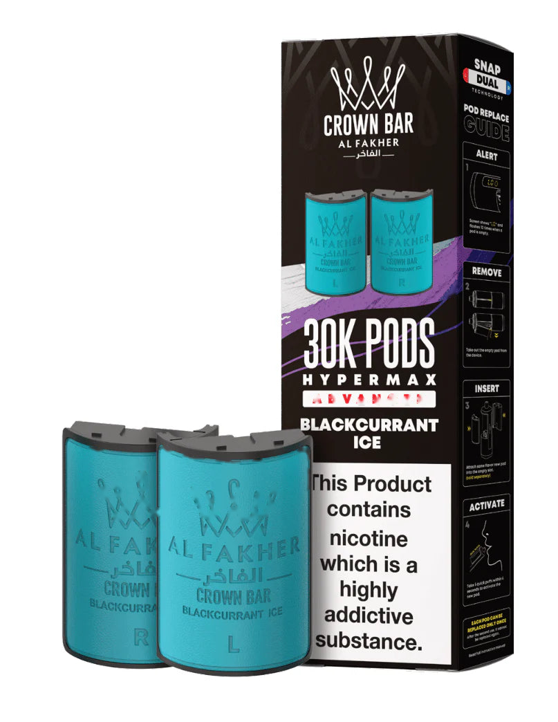 Crown Bar Al Fakher 30k Hypermax Prefilled PODS