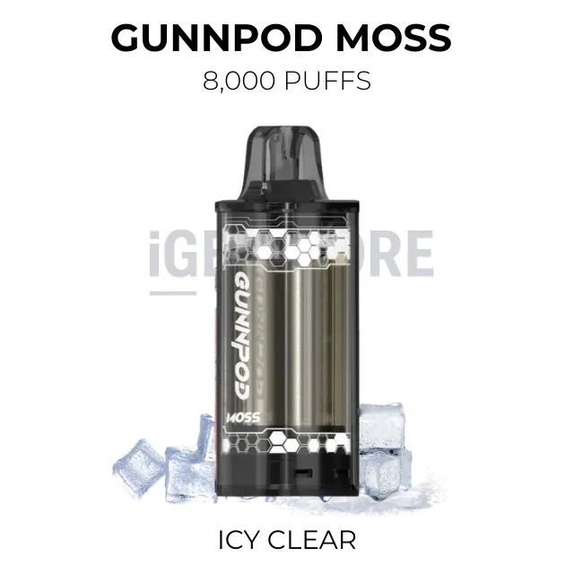 GunnPod Moss 8000 – Icy Clear