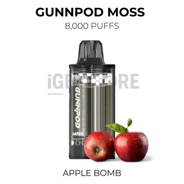 GunnPod Moss 8000 Puffs – Apple Bomb