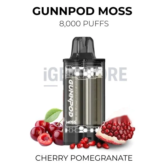 GunnPod Moss 8000 Puffs – Cherry Pomegranate