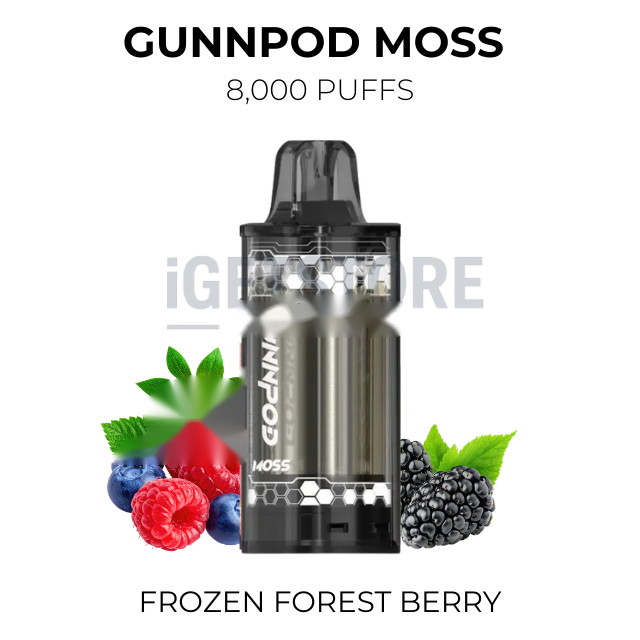 GunnPod Moss 8000 Puffs – Frozen Forest Berry
