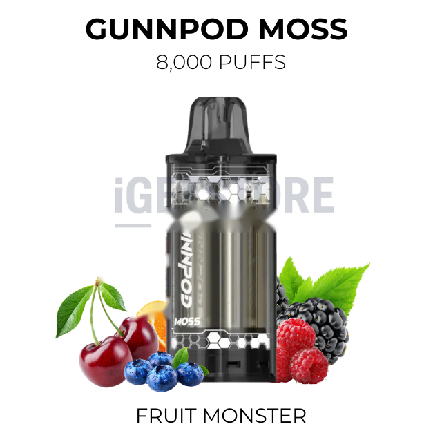 GunnPod Moss 8000 Puffs โ Fruit Monster