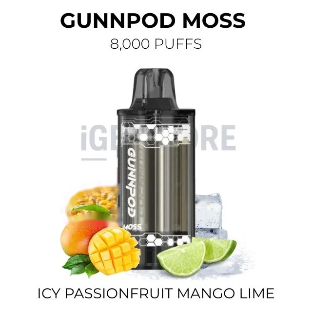 GunnPod Moss 8000 Puffs – Icy Passionfruit Mango Lime