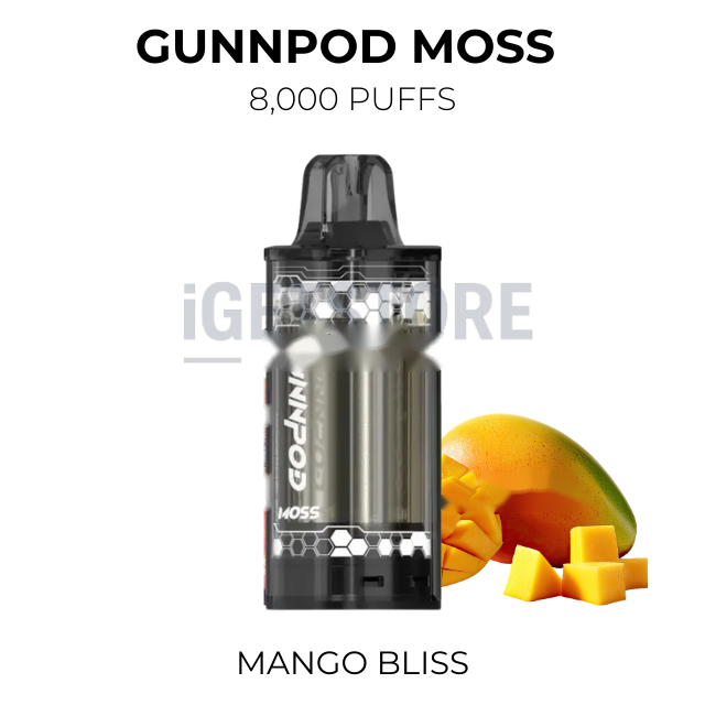 GunnPod Moss 8000 Puffs – Mango Bliss