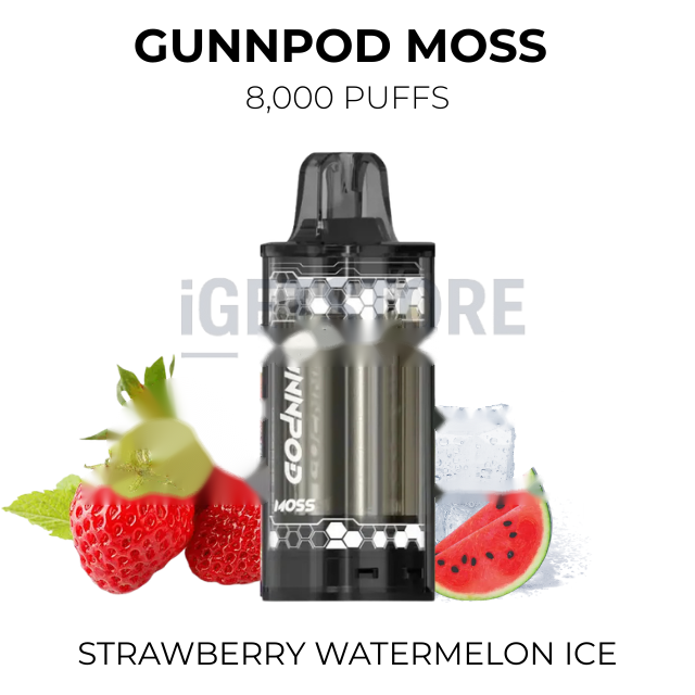 GunnPod Moss 8000 Puffs – Strawberry Watermelon Ice