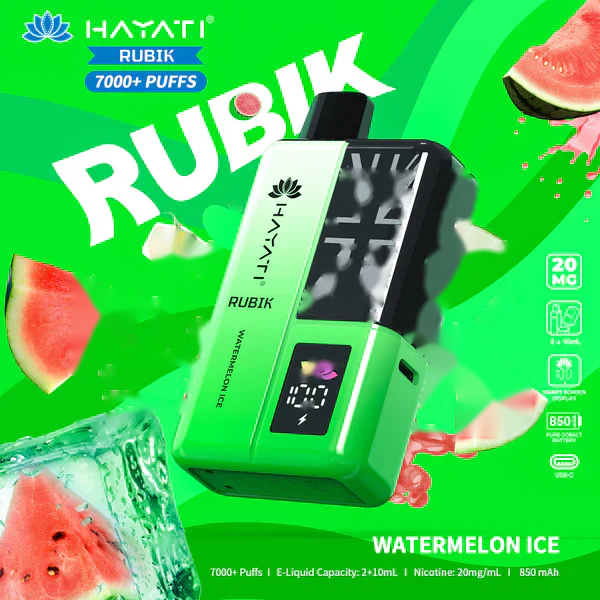 Hayati Rubik 7000 Puffs Prefilled Pod Vape Kit