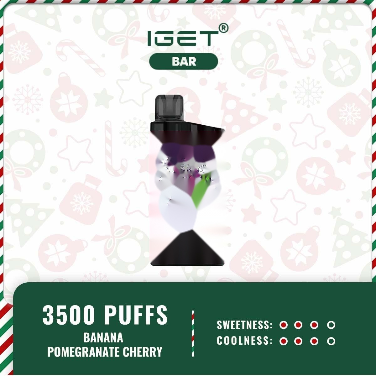 IGET BAR BANANA POMEGRANATE CHERRY ICE – 3500 PUFFS