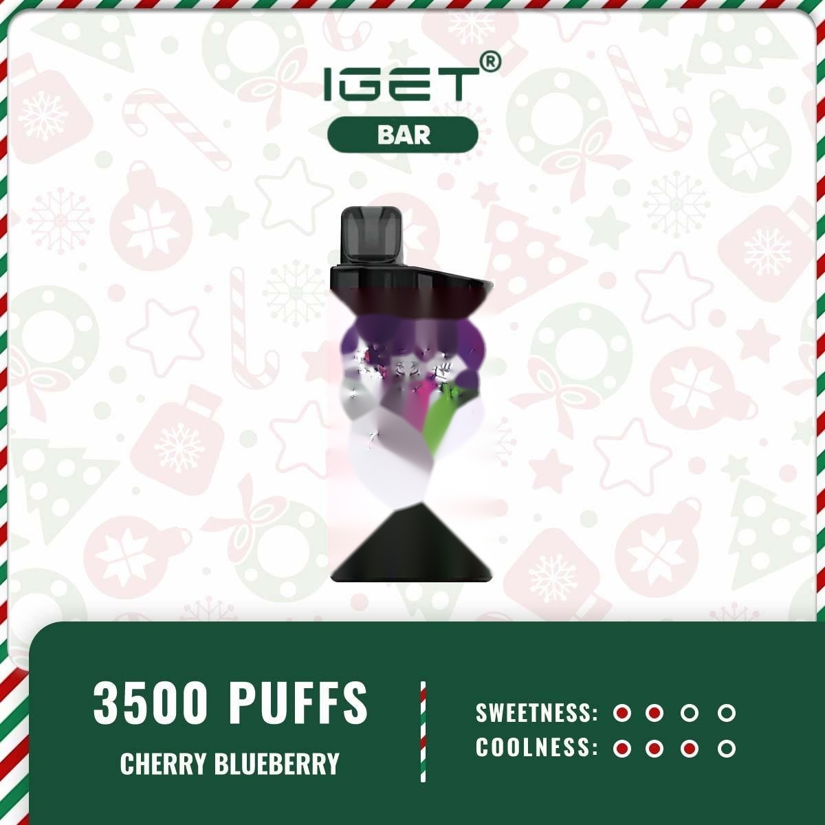 IGET BAR CHERRY BLUEBERRY – 3500 PUFFS