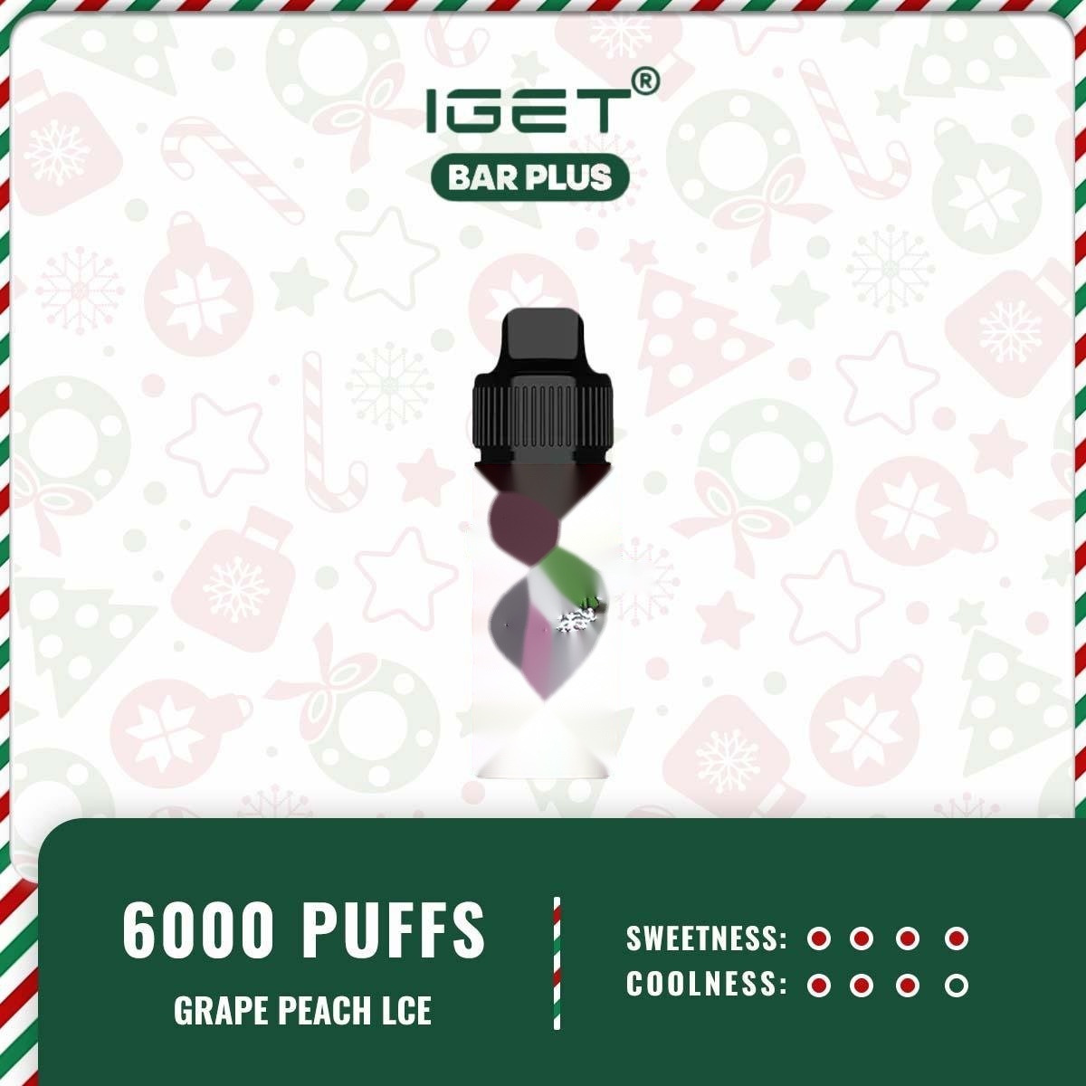 IGET BAR PLUS - GRAPE PEACH ICE
