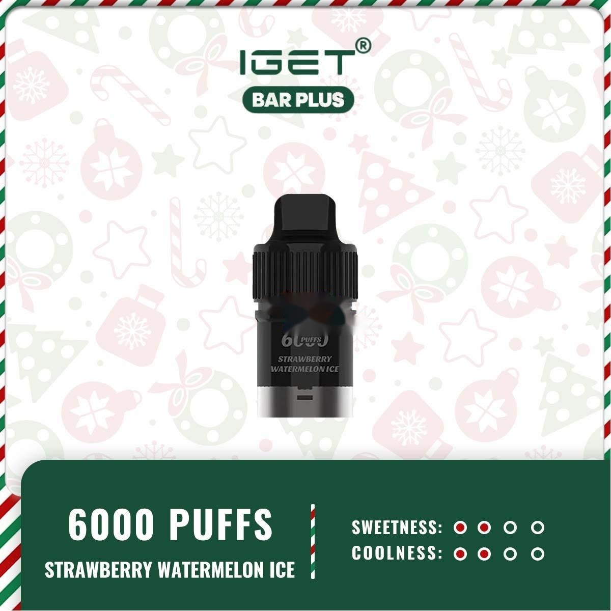 IGET BAR PLUS POD ONLY - STRAWBERRY WATERMELON ICE