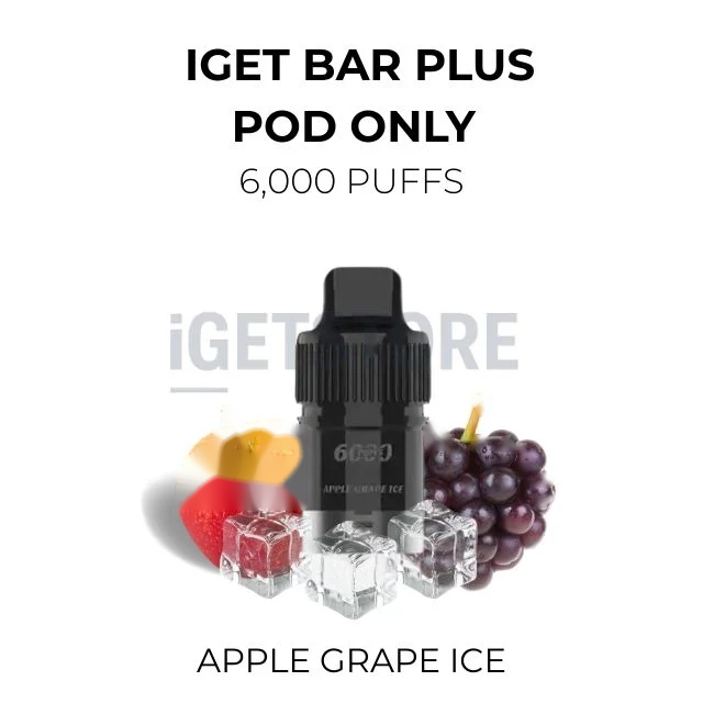 IGET Bar Plus Pods 6000 Puffs – Apple Grape Ice