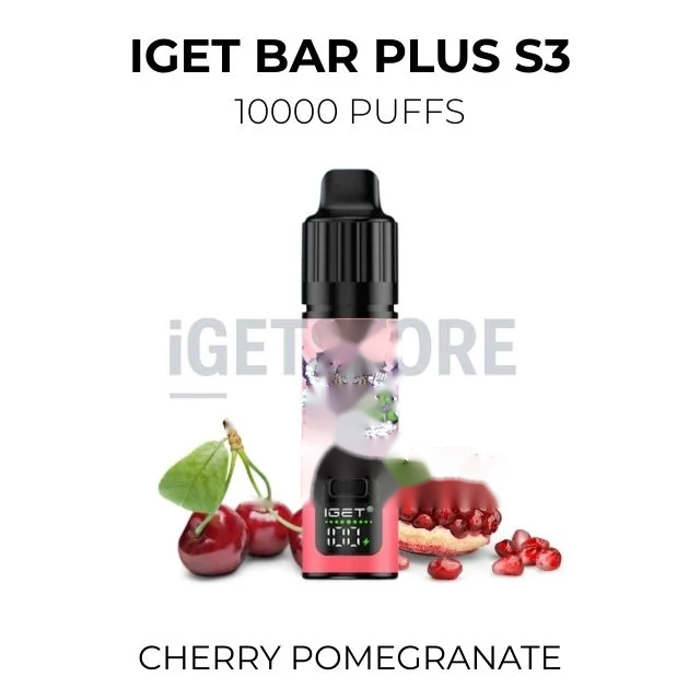 IGET Bar Plus S3 10000 Puffs โ Cherry Pomegranate