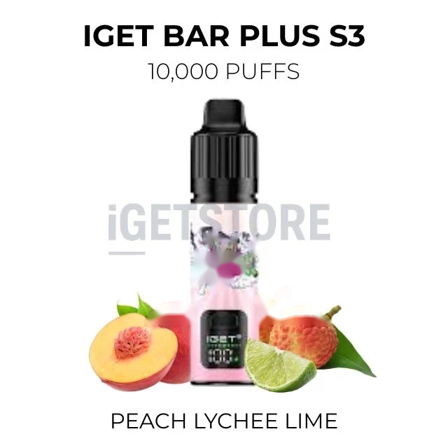IGET Bar Plus S3 10000 Puffs – Peach Lychee Lime