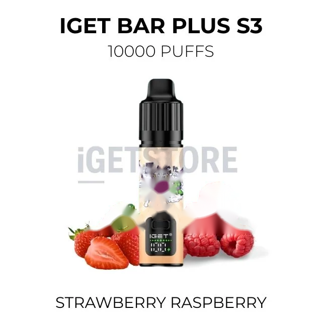 IGET Bar Plus S3 10000 Puffs โ Strawberry Raspberry