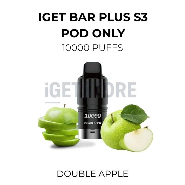 IGET Bar Plus S3 Pod Only 10000 Puffs โ Double Apple