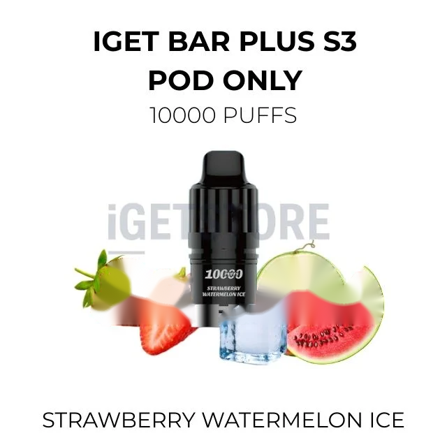 IGET Bar Plus S3 Pod Only 10000 Puffs – Strawberry Watermelon Ice