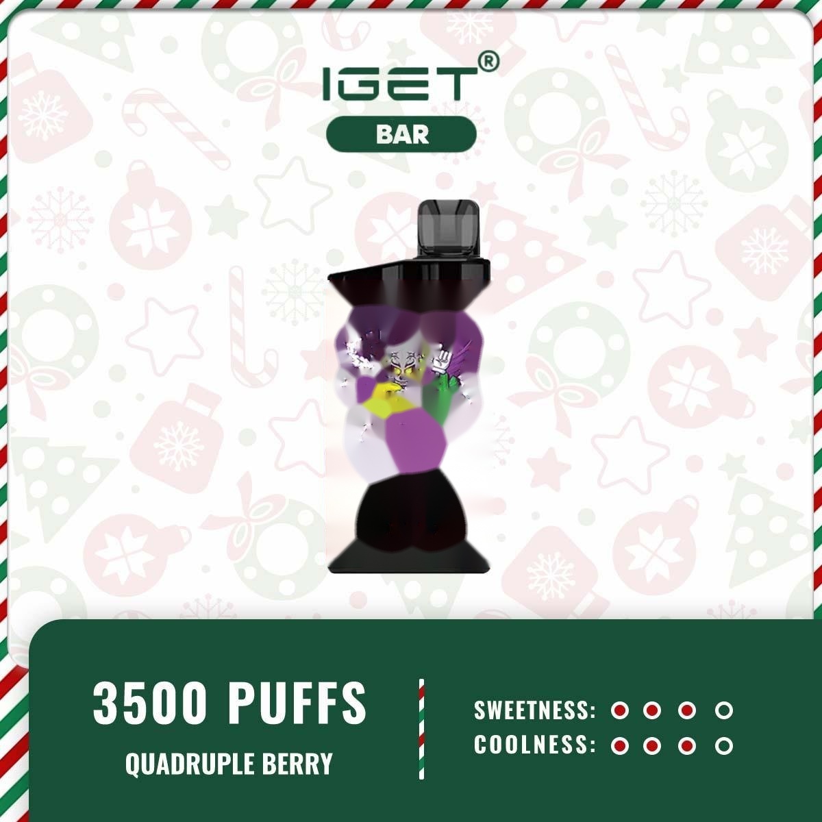 IGET BAR QUADRUPLE BERRY – 3500 PUFFS