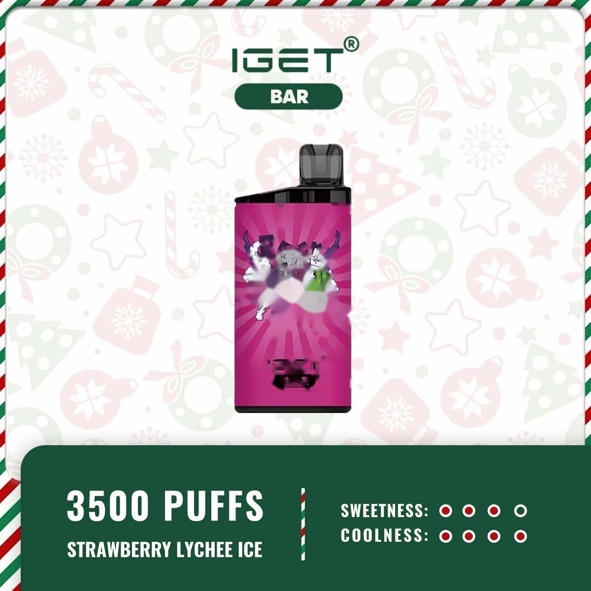 IGET BAR STRAWBERRY LYCHEE ICE – 3500 PUFFS