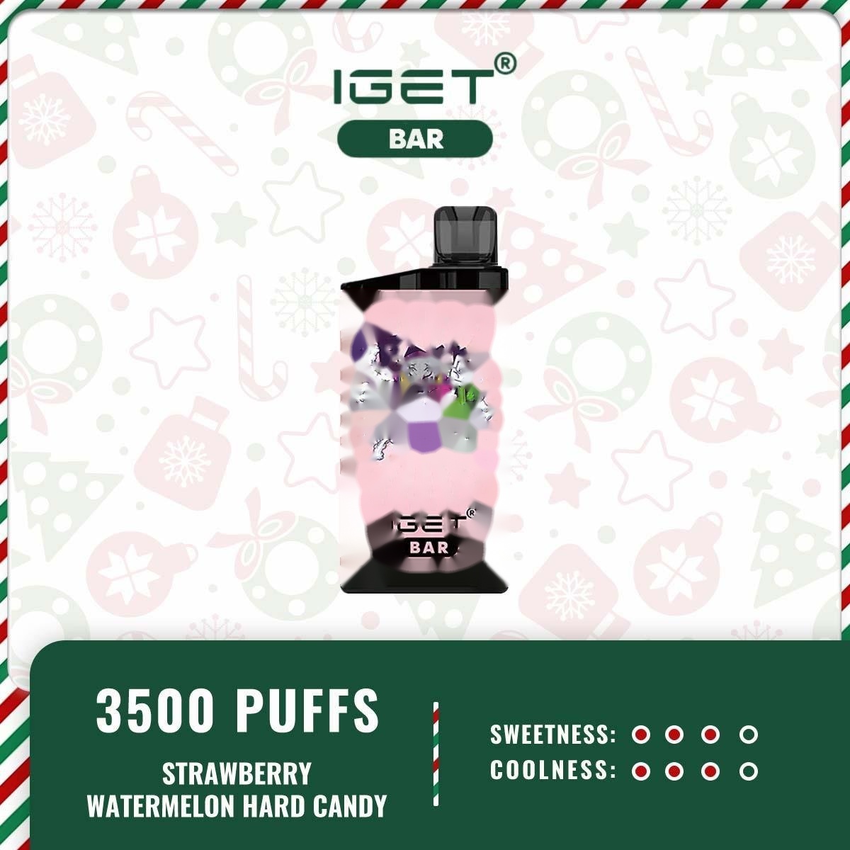 IGET BAR - STRAWBERRY WATERMELON HARD CANDY