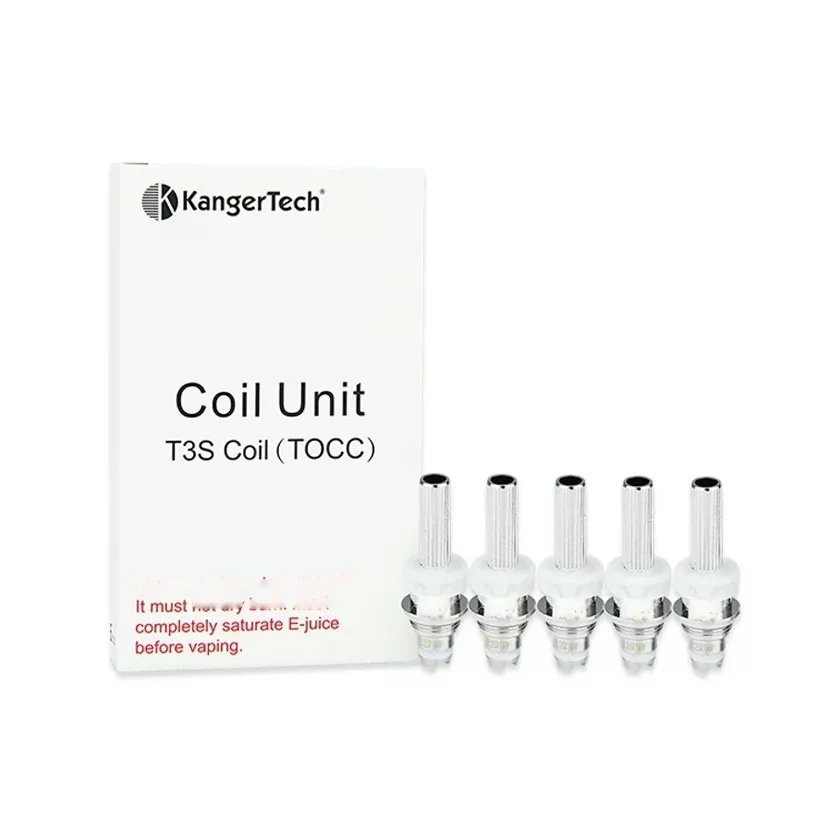 Kangertech TOCC (Organic Cotton Coil) For KangerTech T3S & MT3S Bottom Coil Clearomizers (5pcs/pack)
