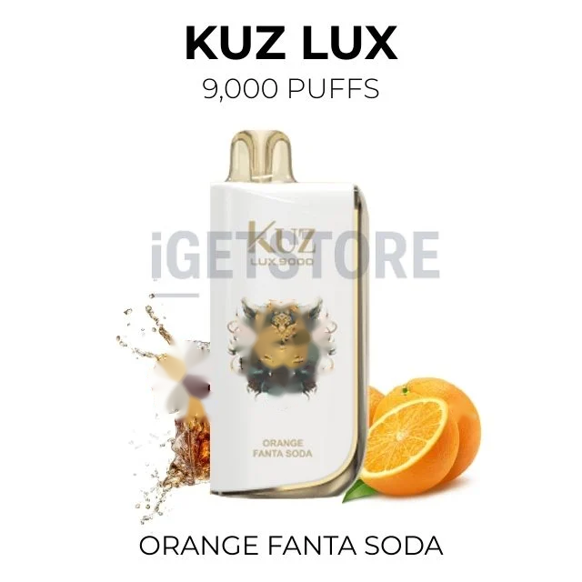 KUZ LUX 9000 Puffs – Orange Fanta Soda