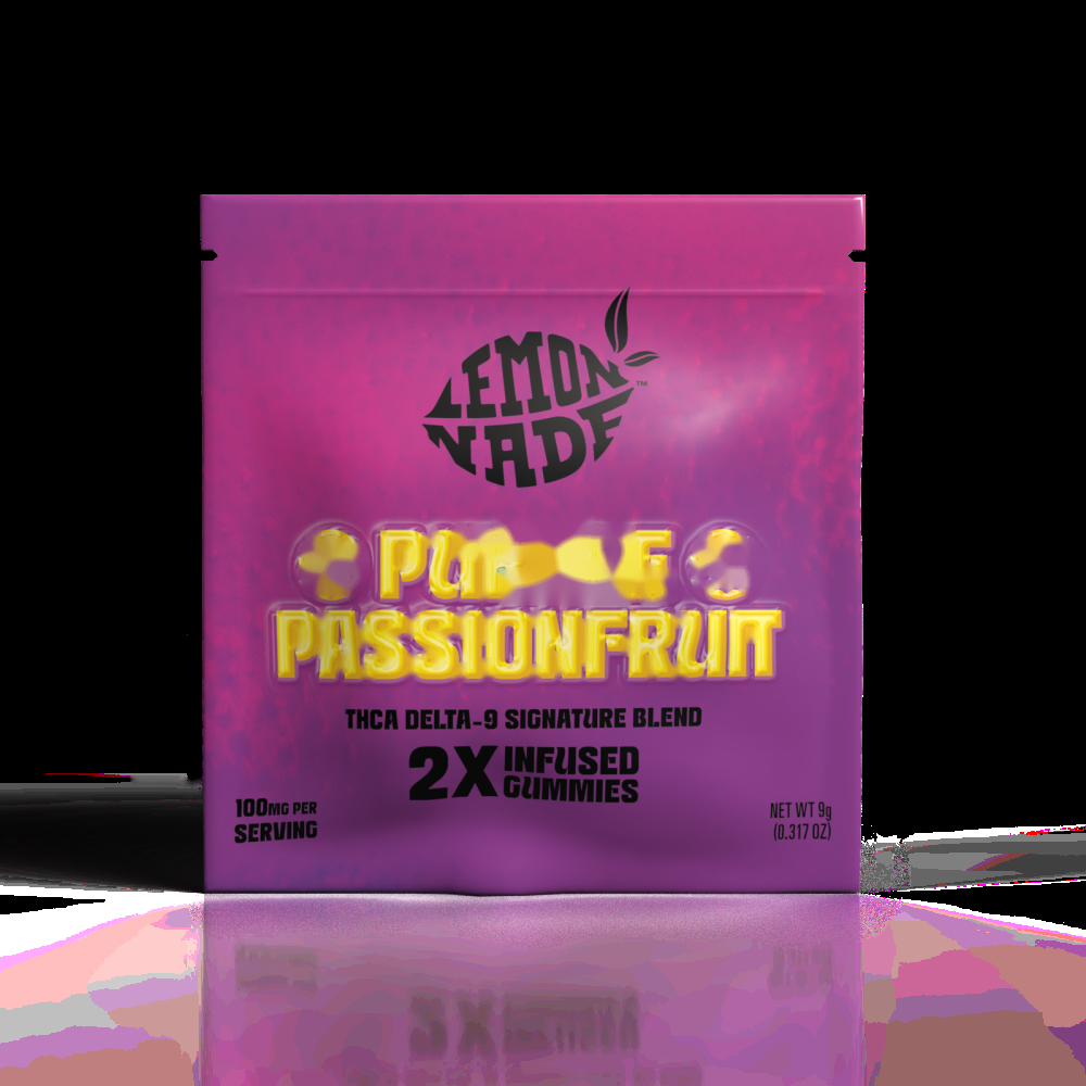 LemonNade - THCA Delta 9 Blend Gummies - Purple Passionfruit