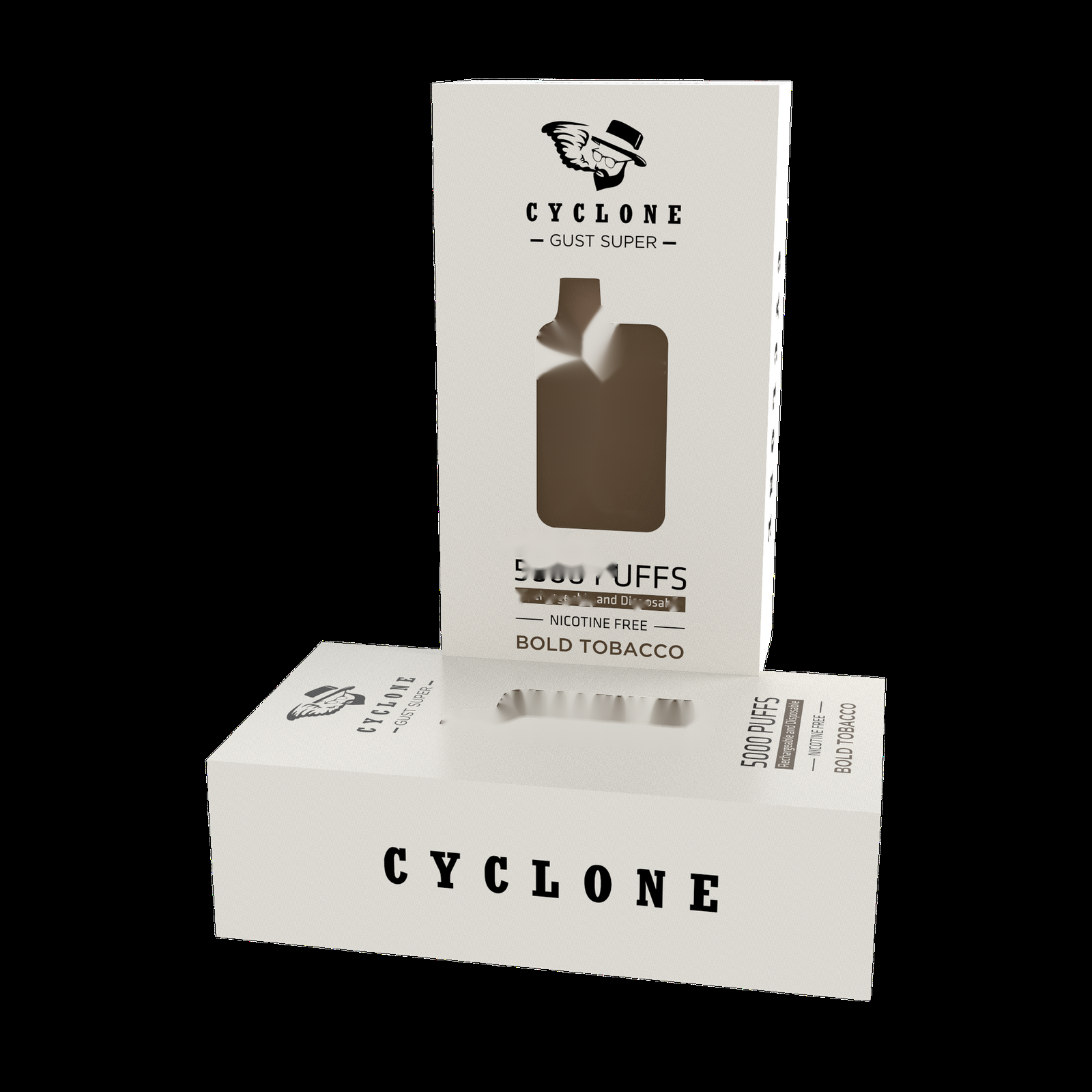 Nicotine Free Gust Super Bold Tobacco Rechargeable Disposable