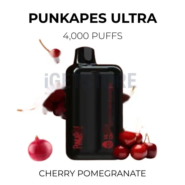 Punkapes Ultra 4000 Puffs – Cherry Pomegranate