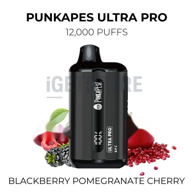 Punkapes Ultra Pro 12000 Puffs – Blackbery Pomegranate Cherry
