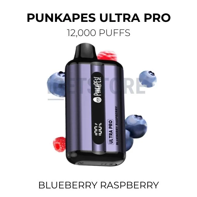 Punkapes Ultra Pro 12000 Puffs โ Blueberry Raspberry