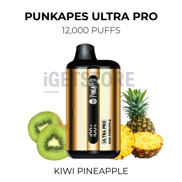 Punkapes Ultra Pro 12000 Puffs – Kiwi Pineapple