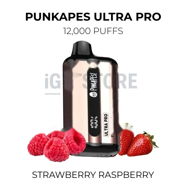 Punkapes Ultra Pro 12000 Puffs – Strawberry Raspberry