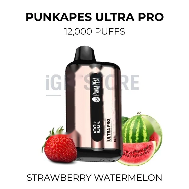 Punkapes Ultra Pro 12000 Puffs – Strawberry Watermelon