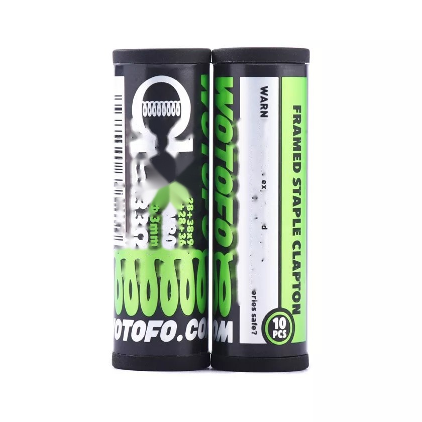 Wotofo 0.33ohm Framed Staple Clapton Prebuilt Coils 10pcs