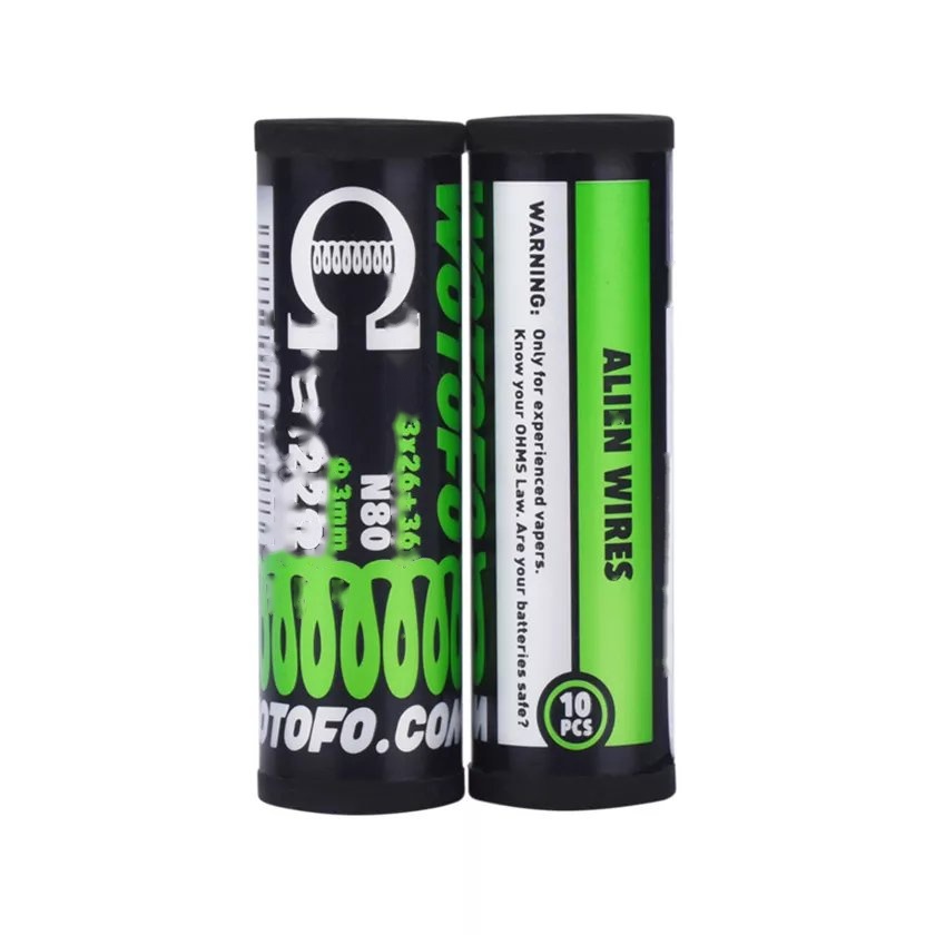 Wotofo Ni80 Alien Prebuilt Coil 10pcs